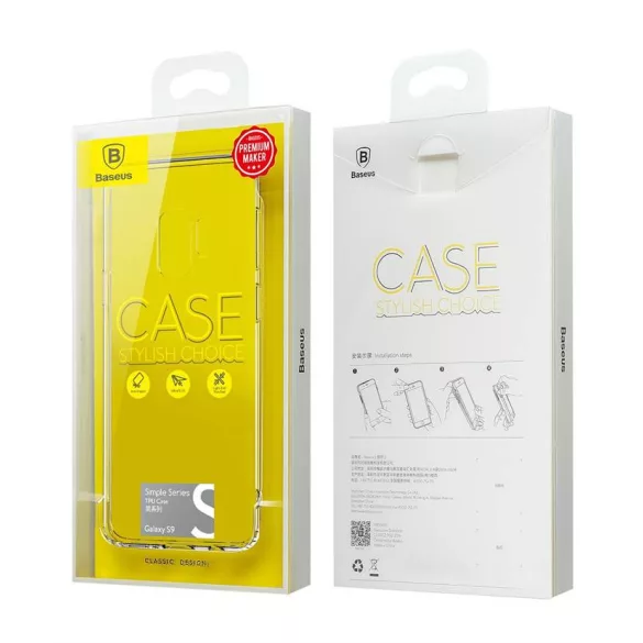 HUSĂ! - Husă simplă TPU pentru Samsung S9 Baseus - Neagră