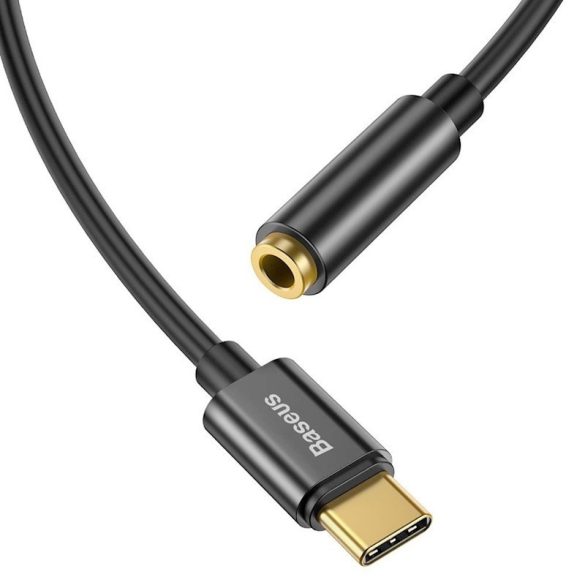 Baseus L54 Adaptor audio 3.5 Jack/USB Type-C - negru