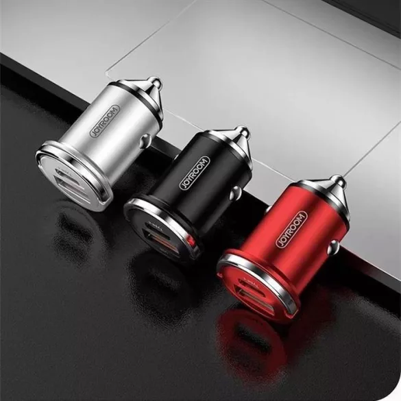 Mini încărcător auto Joyroom JR-C11 PPS QC 3.0 + PD 45W - argintiu