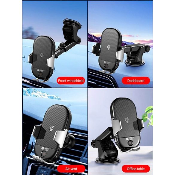 JOYROOM JR-ZS187 Încărcător de mașină fără fir Încărcător de mașină și suport automat cu infraroșu - roșu