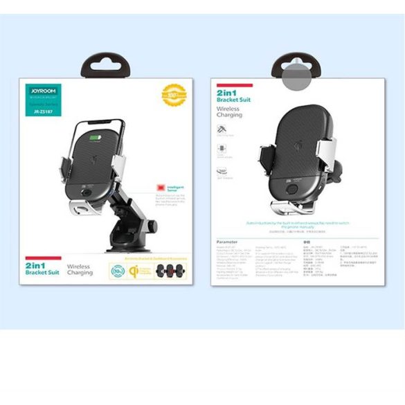 JOYROOM JR-ZS187 Încărcător de mașină fără fir Încărcător de mașină și suport automat cu infraroșu - roșu
