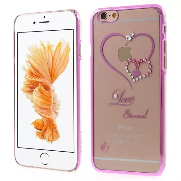 HUSĂ! - Husa din spate KAVARO Swarovski LOVE Apple iPhone 6/6s Plus - Eternal Pink