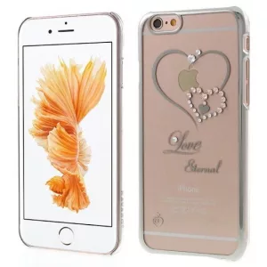 HUSĂ! - Husa din spate KAVARO Swarovski LOVE Apple iPhone 6/6s Plus - Niciodată argintie