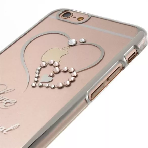 HUSĂ! - Husa din spate KAVARO Swarovski LOVE Apple iPhone 6/6s Plus - Niciodată argintie