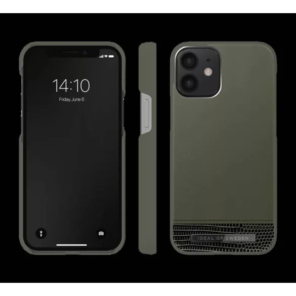 HUSĂ! - iDeal of Sweden Husă din piele pentru iPhone 13 Mini - verde închis