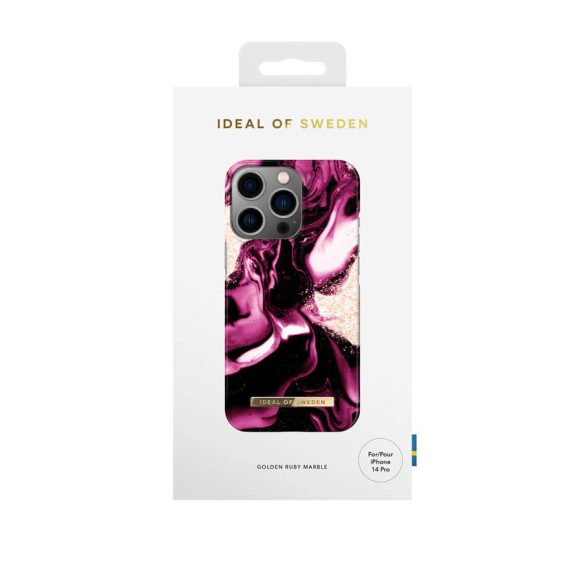 HUSĂ! - iDeal of Sweden iPhone 14 Pro Back Cover - Bordeaux