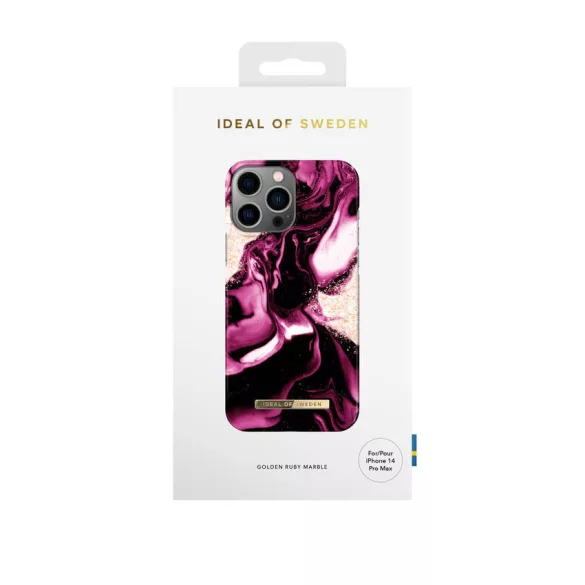 HUSĂ! - iDeal of Sweden iPhone 14 Pro Max Back Cover - Bordeaux