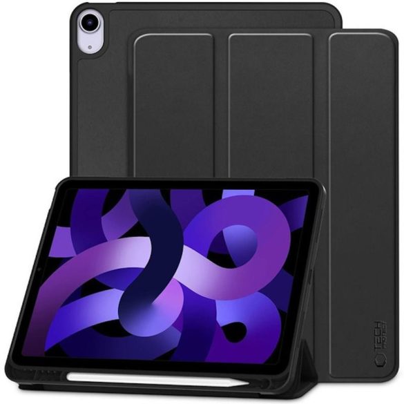 Apple iPad 10.9" 2022/Air 10.9" 2020/Air 11" 2024 Tech-Protect SC Pen Book Cover - Negru