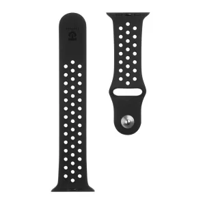 Curea de ceas Apple iWatch TACTICAL 161 dublu silicon 42/44/45 mm - negru