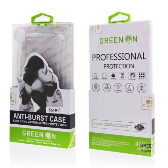 HUSĂ! - Samsung A32 5G Green On Anti Shock Back Cover - Transparent