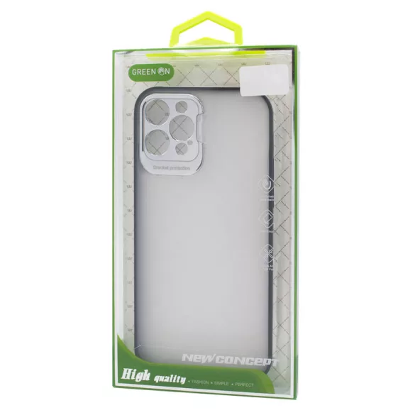 HUSĂ! - Apple iPhone 11 verde pe TPU mat - negru