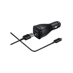   Adaptor pentru încărcător auto adaptiv Samsung EP-LN920UBEGWW 15W 1XUSB + cablu de date micro USB - negru