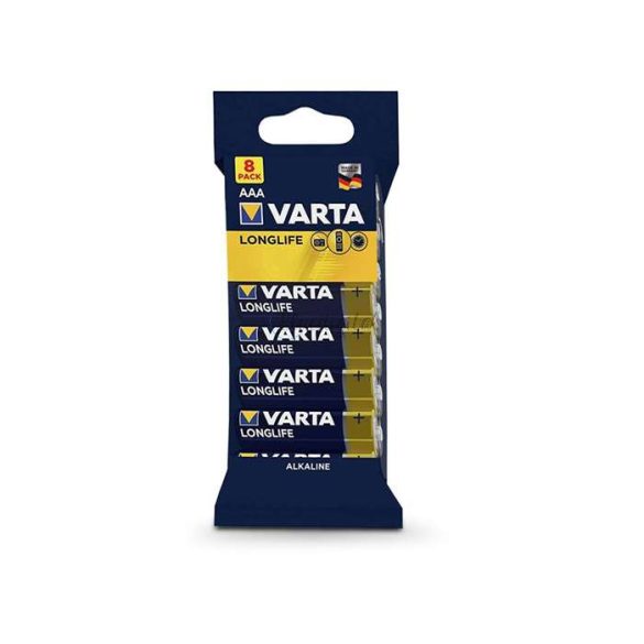 Baterii pentru creion VARTA Longlife AAA alcaline - 8 baterii per pachet